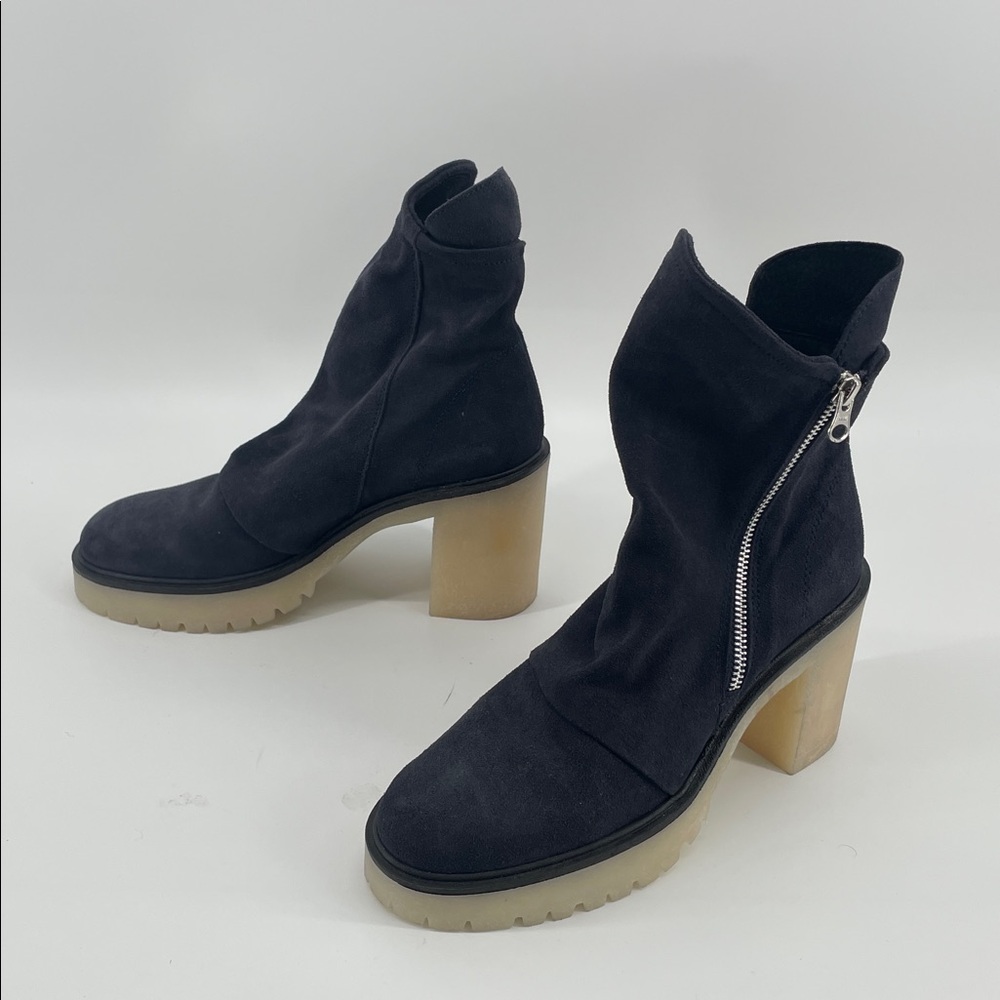 Free People Jack Zip Boots in Navy 39.5 S40
